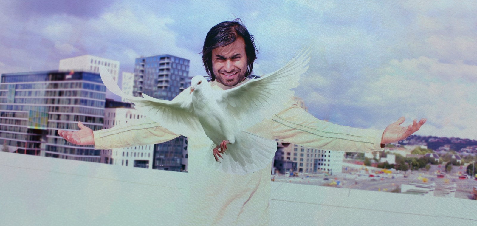 ARiF in Oslo with a white dove
